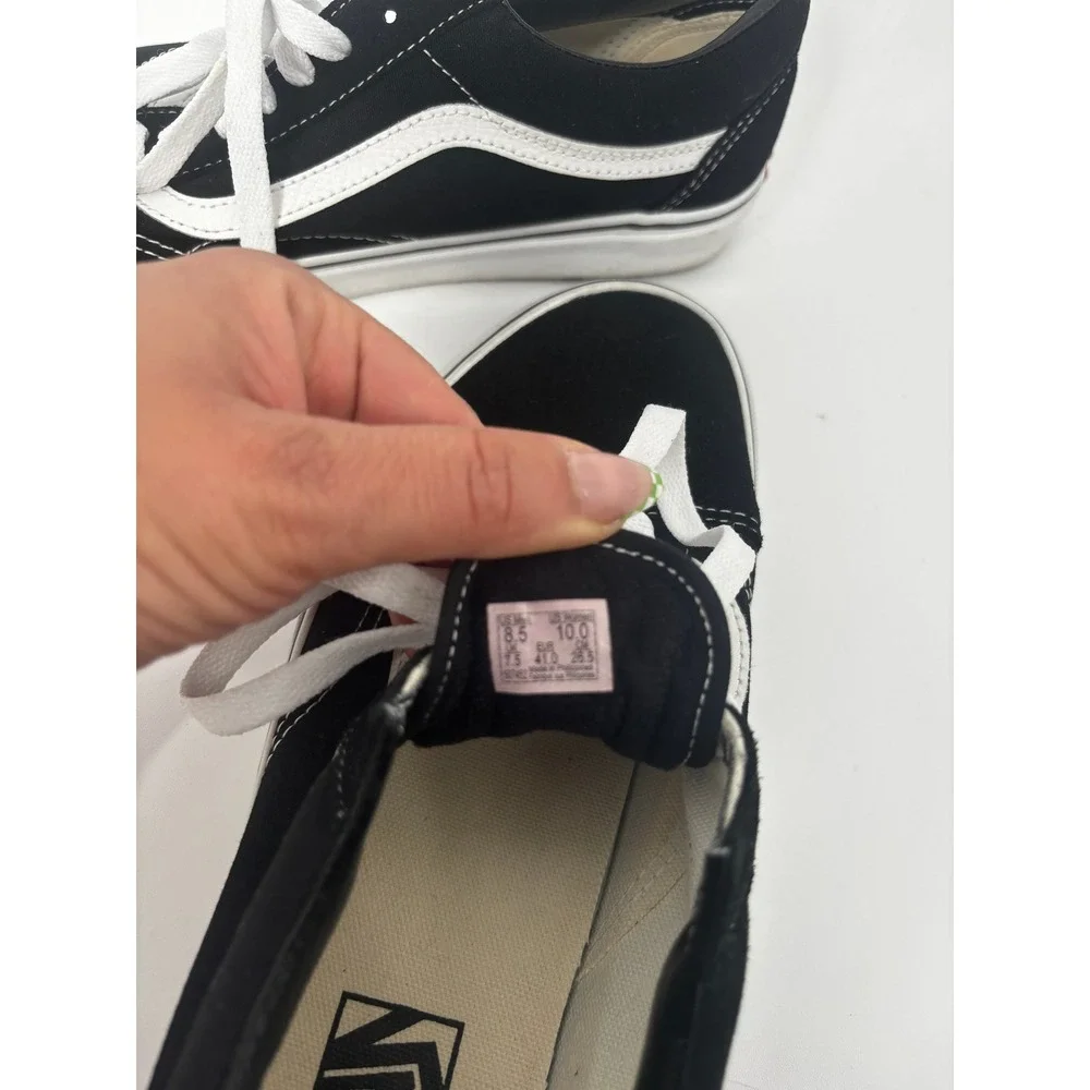 Vans Old Skool Black White‎ Sneakers Mens 8.5 Womens 10 Low Top 🔥SALE🔥